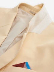 Yellow Slim Fit Motionflex Stretch Suit Jacket - Image 6 of 10