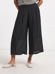 Simply Be Black Extreme Palazzo Culottes - Image 3 of 4