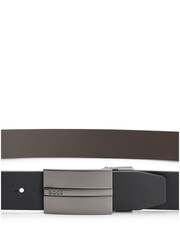 BOSS Black Reversible Belt in Italian Leather With Pin and Plaque Buckles - Image 2 of 5