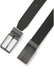 BOSS Black Reversible Belt in Italian Leather With Pin and Plaque Buckles - Image 3 of 5