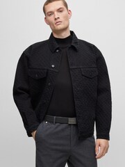 BOSS Black Reversible Belt in Italian Leather With Pin and Plaque Buckles - Image 4 of 5