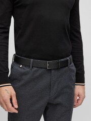 BOSS Black Reversible Belt in Italian Leather With Pin and Plaque Buckles - Image 5 of 5