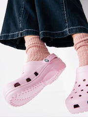 Crocs Pale Pink Adults Classic Clogs - Image 2 of 10