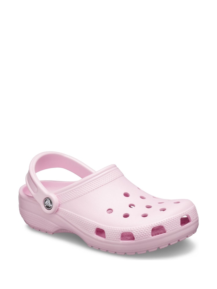 Crocs Pale Pink Adults Classic Clogs - Image 6 of 10