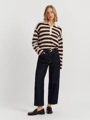 Chinti & Parker Pink Merino Stripe Sweater - Image 2 of 4