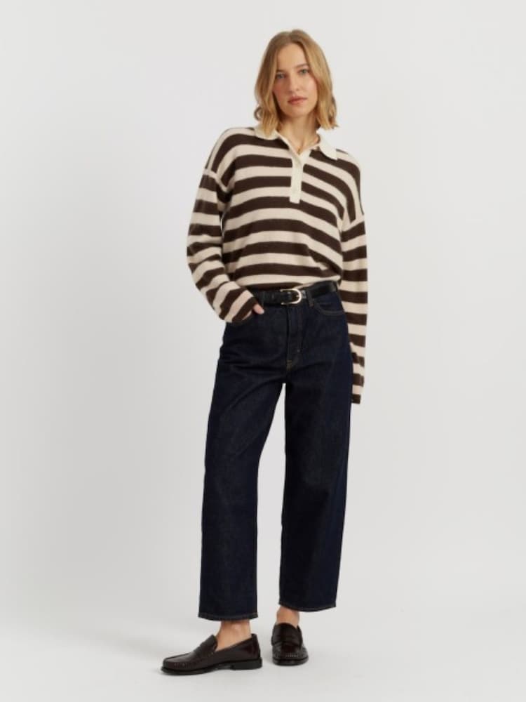 Chinti & Parker Pink Merino Stripe Sweater - Image 2 of 4