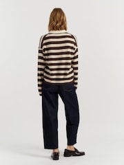 Chinti & Parker Pink Merino Stripe Sweater - Image 3 of 4