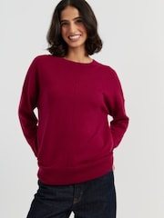 Chinti & Parker Red Wool-Cashmere Slouchy Sweater - Image 1 of 4