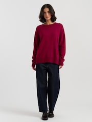 Chinti & Parker Red Wool-Cashmere Slouchy Sweater - Image 2 of 4