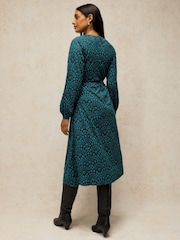White Stuff Green Harper Jersey Dress - Image 3 of 6