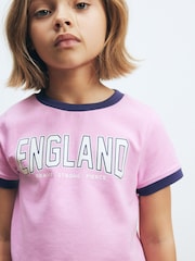Pink Football Boxy T-Shirt (3-16yrs) - Image 1 of 7