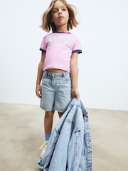 Pink Football Boxy T-Shirt (3-16yrs) - Image 4 of 7