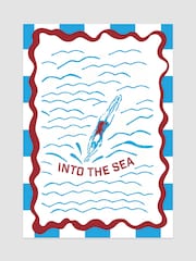 Joules Into the Sea Print Veggkunst - Bilde 1 av 2