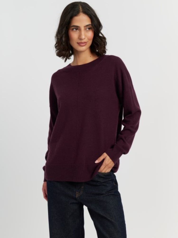 Chinti & Parker Purple Wool-Cashmere Slouchy Sweater - Image 3 of 3