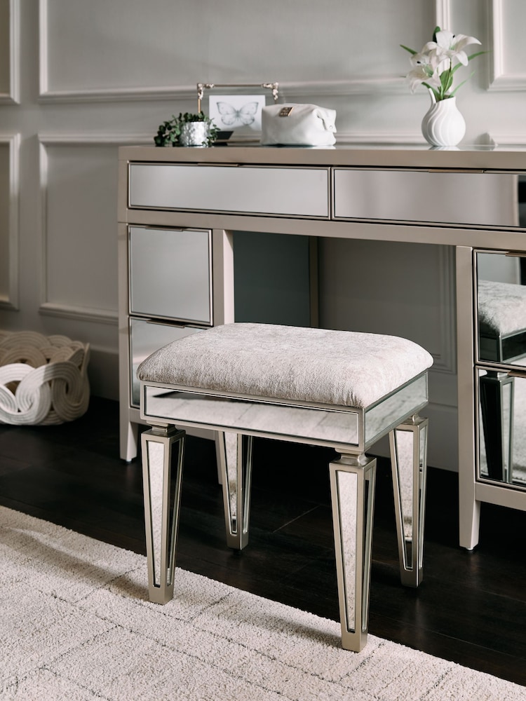 Mirror Fleur Stools And Ottomans - Image 1 of 5
