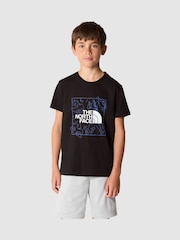 The North Face Black Kids Graphic 100% Cotton T-Shirt - Image 1 of 5