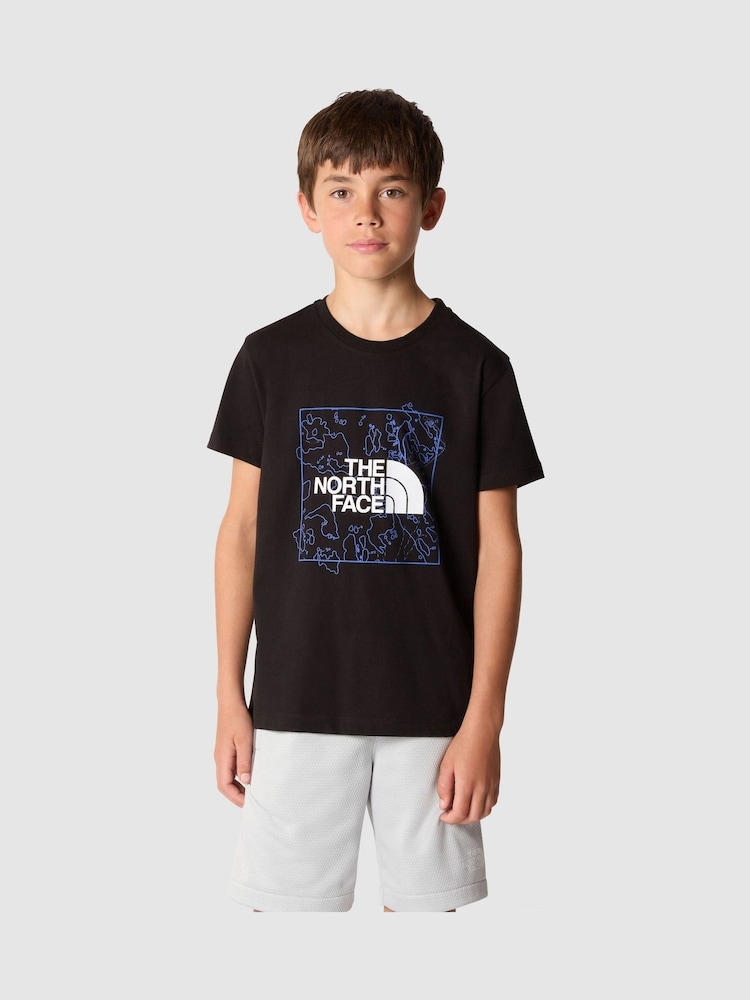 The North Face Black Kids Graphic 100% Cotton T-Shirt - Image 1 of 5