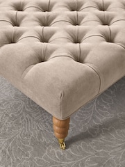 Laura Ashley Baron Chenille Hazelnut Ropsley Footstool - Image 6 of 7