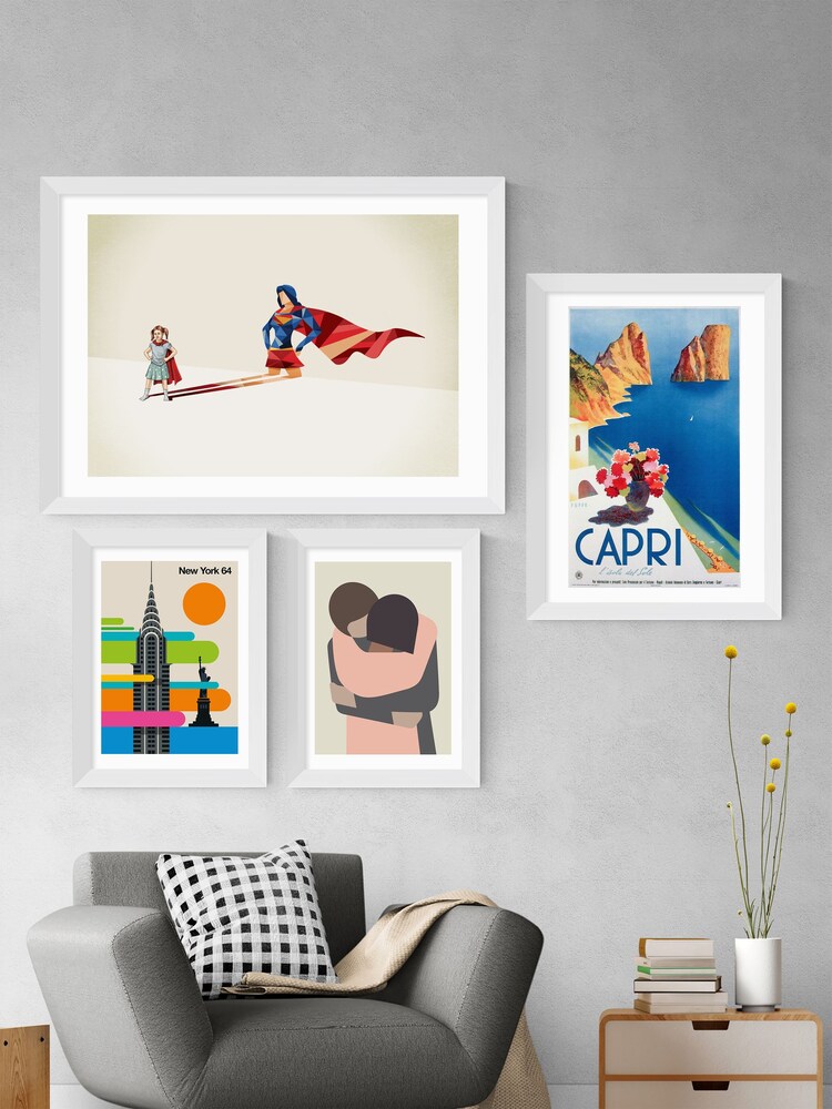 East End Prints White Capri Print - Image 4 of 4 East End Prints White Capri Print - Image 4 of 4