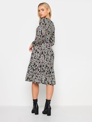 PixieGirl Petite Multi Tiered Long Sleeve Midi Dress - Image 2 of 5