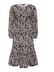 PixieGirl Petite Multi Tiered Long Sleeve Midi Dress - Image 5 of 5
