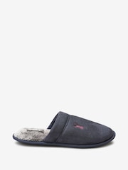 Navy Blue Mule Slippers - Image 3 of 4
