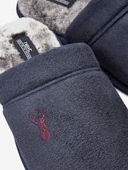 Navy Blue Mule Slippers - Image 4 of 6