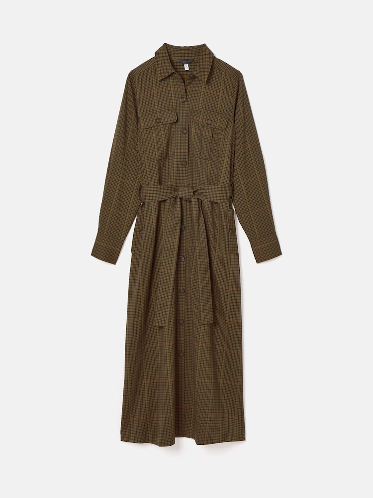 Joules Meredith Check Midi Shirt Dress - Image 7 of 7 Joules Meredith Check Midi Shirt Dress - Image 7 of 7