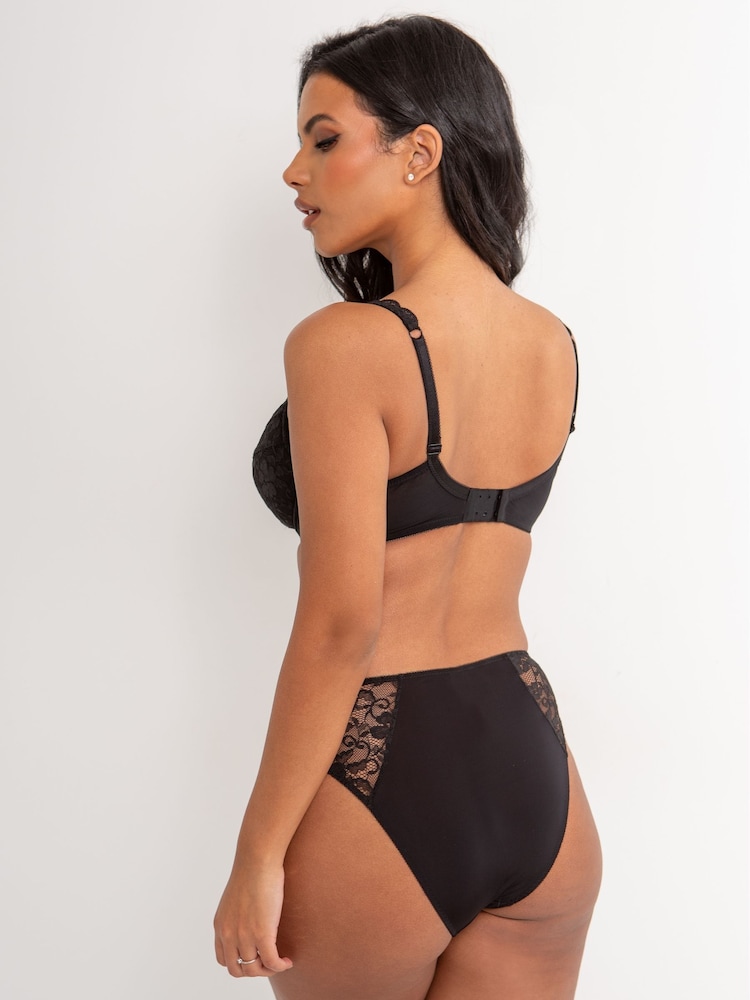 Pour Moi Black High Leg Rebel Deep Knickers - Image 2 of 4