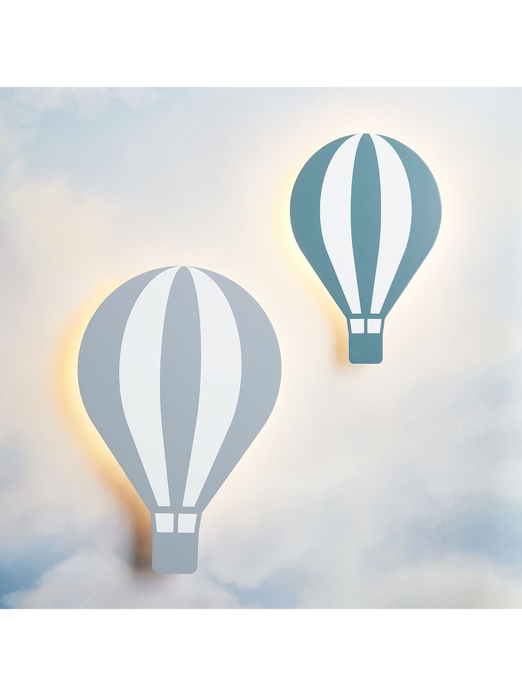 Lights4fun Hot Air Balloon Children's Wall Light Duo - Image 2 of 2