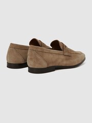 Reiss Stone Bray Suede Slip On Loafers - Image 4 of 5