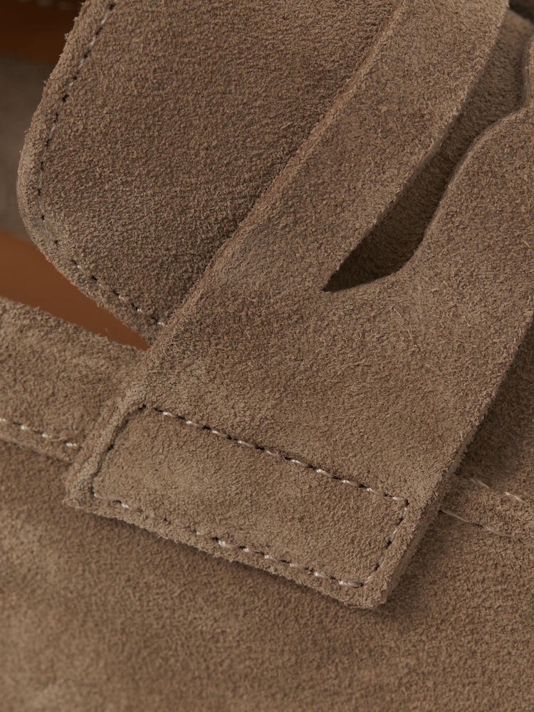 Reiss Stone Bray Suede Slip On Loafers - Image 5 of 5