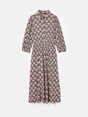 Joules Hazel Navy and Pink Jersey Shirt Dress - Image 6 of 6