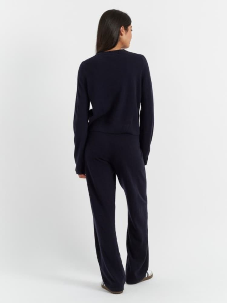 Chinti & Parker Blue Wool-Cashmere Wide-Leg Track Joggers - Image 2 of 5