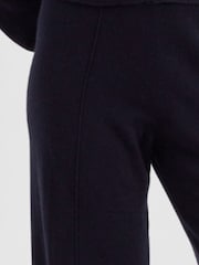 Chinti & Parker Blue Wool-Cashmere Wide-Leg Track Joggers - Image 4 of 5