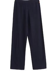 Chinti & Parker Blue Wool-Cashmere Wide-Leg Track Joggers - Image 5 of 5