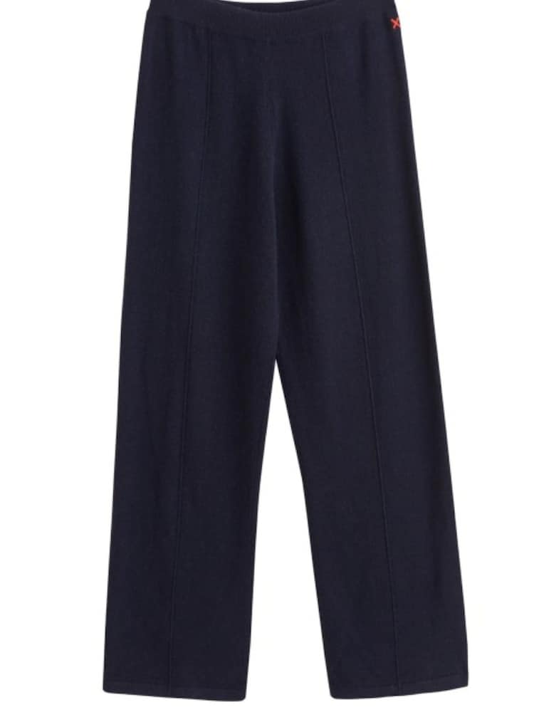 Chinti & Parker Blue Wool-Cashmere Wide-Leg Track Joggers - Image 5 of 5