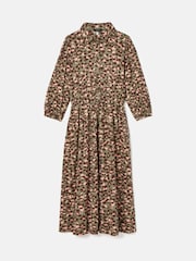 Joules Hazel Khaki Green Jersey Shirt Dress - Image 8 of 8