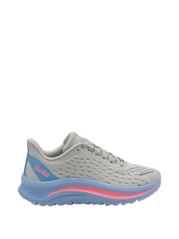 Gola Grey Alzir Speed Mesh Lace-Up Ladies Running Trainers - Image 1 of 5