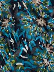 White Stuff Green Floral Megan Midi Dress - Image 5 of 6