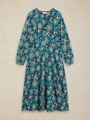 White Stuff Green Floral Megan Midi Dress - Image 6 of 6