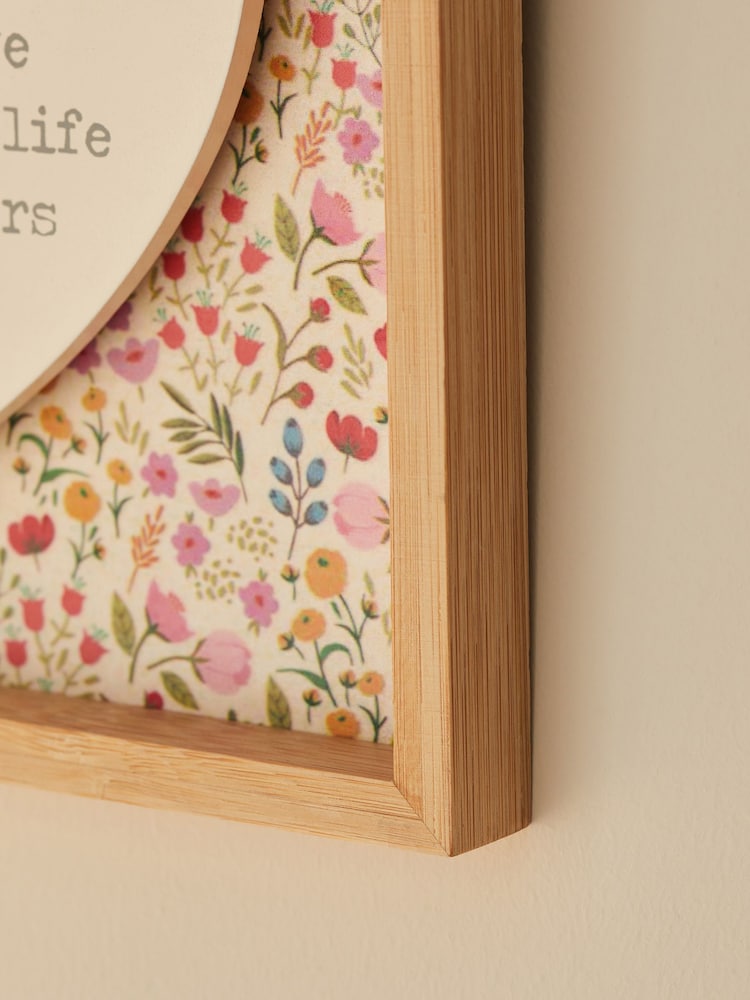 Pink/Purple Ditsy Print Heart Slogan Hanging Decoration - Image 3 of 6