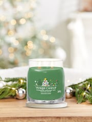 Yankee Candle Green Signature Medium Jar Shimmering Christmas Tree Scented Candle - Image 1 of 3