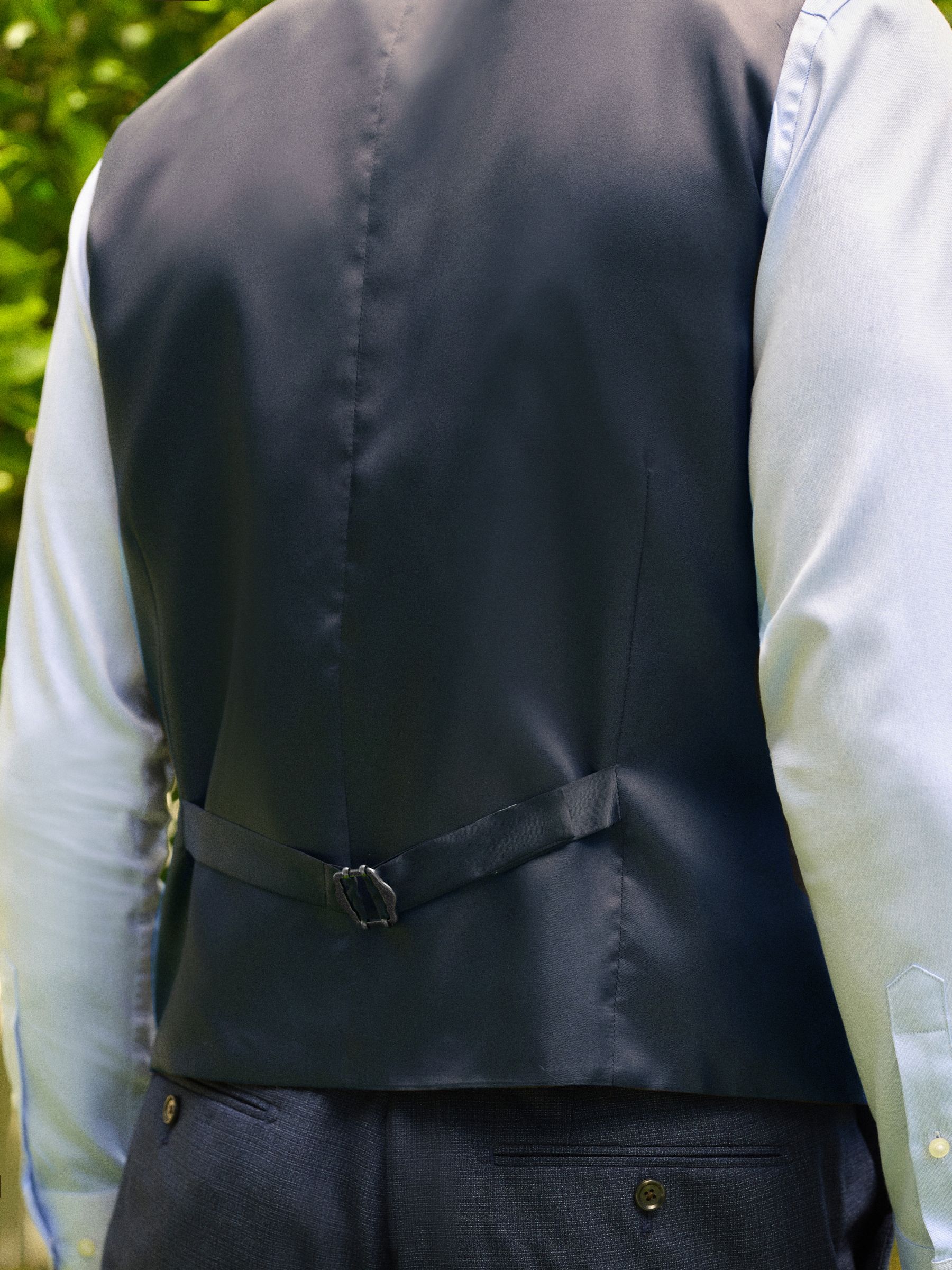Buy Blue Textured Wool Blend Suit Waistcoat from Next USA
