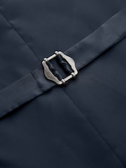 Bleu - Costume en laine texturée : gilet - Image 8 of 9