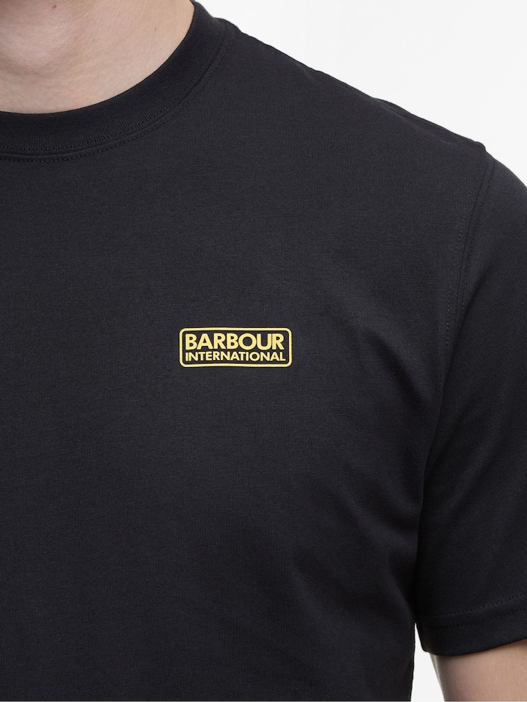 Barbour® International Mens Small Logo 100% Cotton T-Shirt - Image 1 of 2