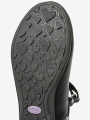 Black Standard Fit (F) School Leather Mary Jane Brogues - Image 6 of 6