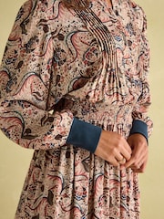 Joules Rosa Multi Printed Maxi Shirt Dress - Image 4 of 6