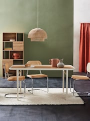 MADE.COM Ecru White Tuva 4 Seater Dining Table - Image 1 of 3