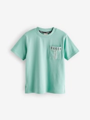 Baker by Ted Baker Nylon Pocket 100% Cotton T-Shirt - Image 6 of 8